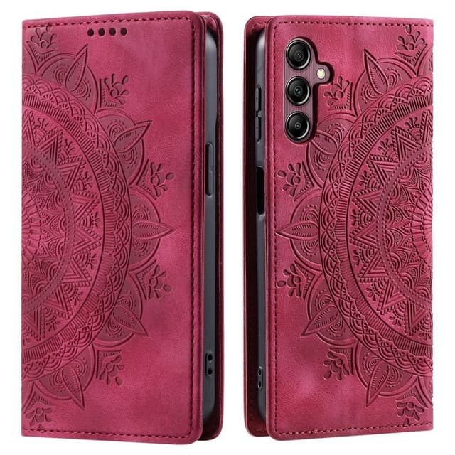 För Samsung Galaxy S25 plånboksfodral Fodral Skal Mandala blommönster