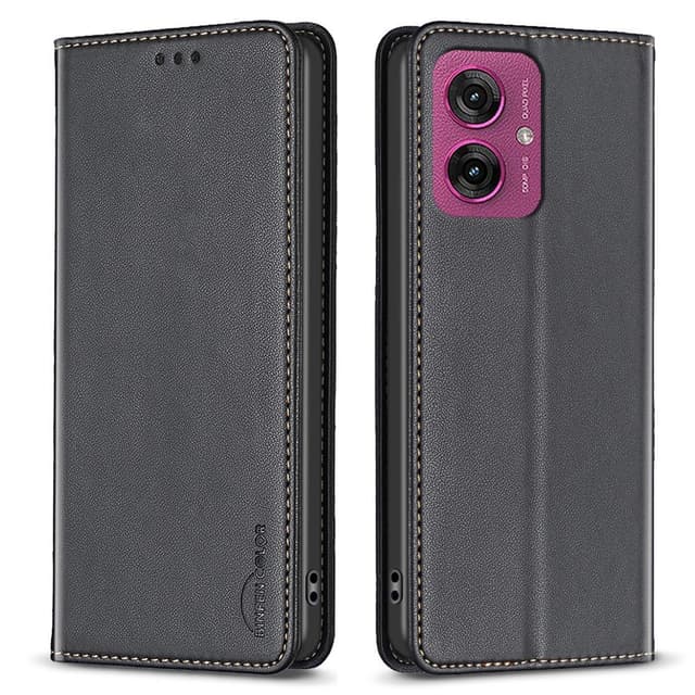 BINFEN Plånboksfodral Motorola Moto G55 - Svart