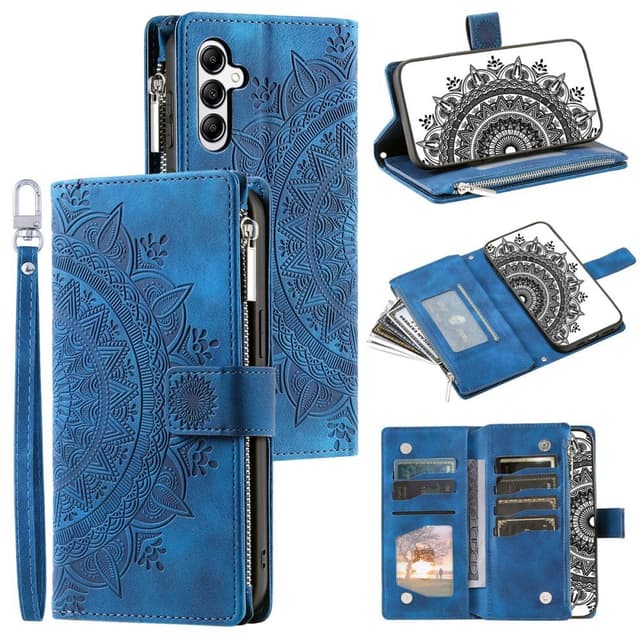 For Samsung Galaxy A26 / A16  Lommebok Deksel Shell Mandala Blomstermønster