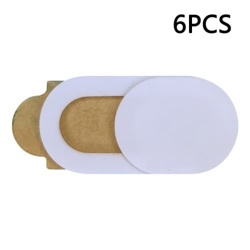 MTK Webcam Privacy Cover Slider 6-pack White