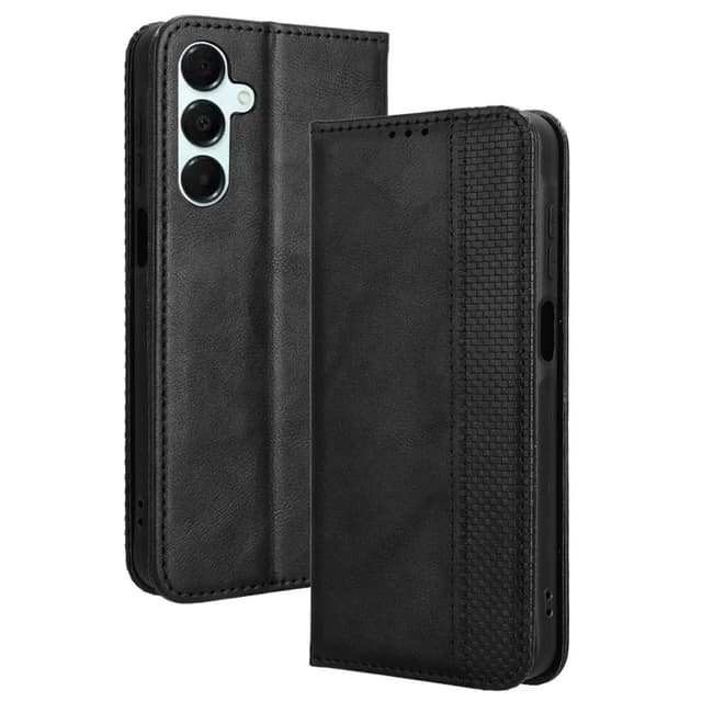 Wallet Stand Flip-telefonetui til Samsung Galaxy A16 5G / A16 4G - Sort