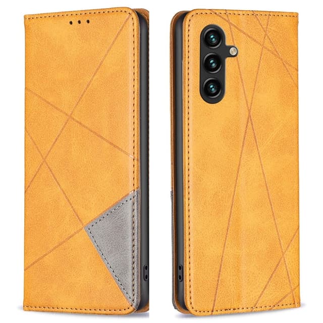 BINFEN COLOR För Samsung Galaxy A56 Stötsäkert Plånboksfodral – Brun
