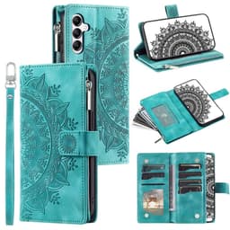 For Samsung Galaxy A56 Lommebok Deksel Shell Mandala Blomstermønster - Mynte