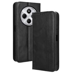 Xiaomi Redmi 14C Lompakkoteline Käännettävä Puhelinkotelo - Musta