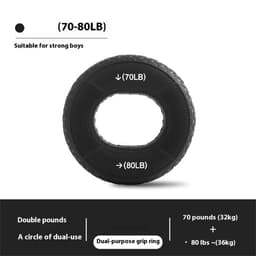 Håndgrepsforsterker Underarm Finger Håndleddmuskeltrener - 70-80lb Svart