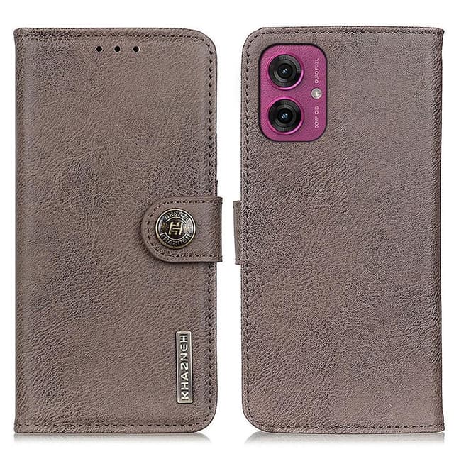 KHAZNEH Motorola Moto G55 Lommebok-deksel - Khaki