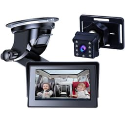 4,3"" HD 1080P bilmonitorkamera för bakåtvänd babysäte vidvinkel infraröd kamera