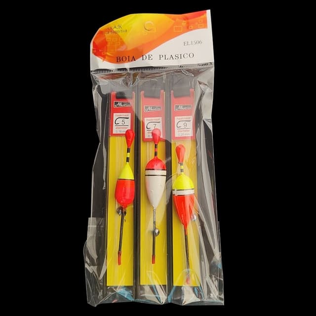 Kolmen pakkauksen lyijysyötti Float poiju -kalastusvälineet Fishing Fish Float Drift Set 6m siima - Tyyppi 2