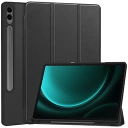 Slim Fit Dekseldeksel til Samsung Galaxy Tab S9 FE+/Tab S9+ - Svart
