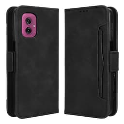 Motorola Moto G55 5G useita korttipaikkoja puhelimen lompakkokotelo - musta
