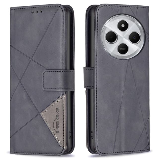 BINFEN Lommebok-deksel Xiaomi Redmi 14C - Svart