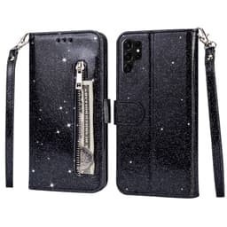 För Samsung Galaxy S25 Ultra Ställbart Glitterfodral med Dragkedjeficka