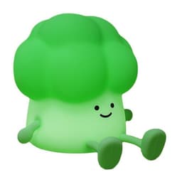 Broccoli Design Creative Silicone Tap Light Hemma Sovrum Nattlampa
