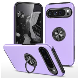 Till Pixel 9 / Pixel 9 Pro Hybrid skal med Finger Ring - Lila