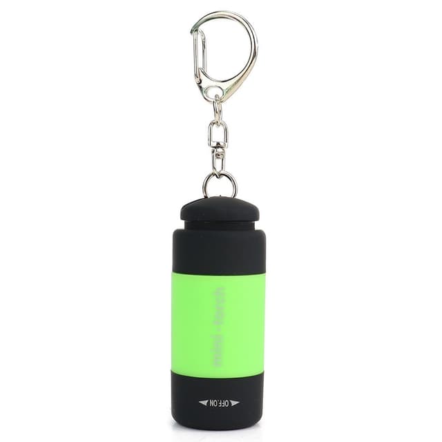 IPX4 Vattentät Mini Uppladdningsbar LED 25 Lumen Ficklampa
