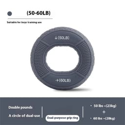 Handgreppsförstärkare Underarm Finger Handled Muskeltränar - 50-60lb / Grå