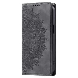 For Samsung Galaxy S25 Lommebok Deksel Shell Mandala Blomstermønster