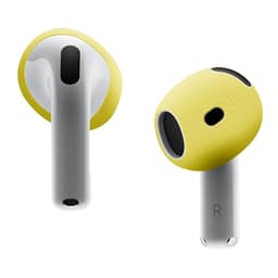 AirPods 4:lle liukumaton silikonikotelo, korvasuojat, nappikuulokkeet - Keltainen