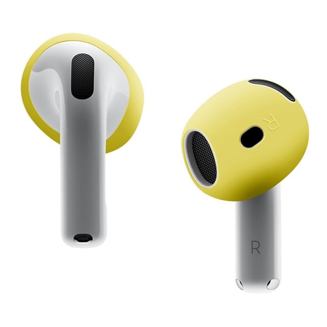 Til AirPods 4 ørepropper Anti-slip silikone etui Øreværne ørepropper - Gul