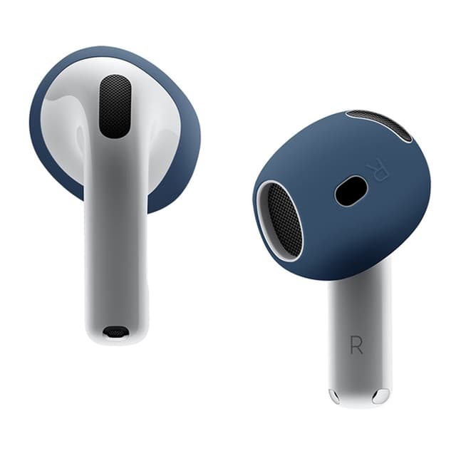 Til AirPods 4 ørepropper Anti-slip silikone etui Øreværne ørepropper - Mørkeblå