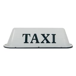 12V Universal Taxi Taklampa PP Tak LED Lampa - Vit / Gummimagnet