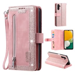 Til Samsung Galaxy A56 5G Etui med Lynlåslomme og 9 Kortlommer