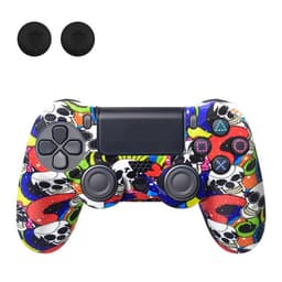 Deksel til Sony PlayStation 4 Pro Slim PS4 Anti-Slip Silikon Huddeksel - Hvit Hodeskalle