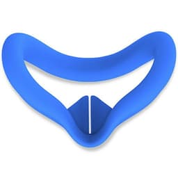 For Meta Quest 3S VR silikonveske Anti-svette ansiktspute beskyttelsesdeksel - blå
