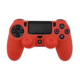 Deksel til Sony PlayStation 4 Pro Slim PS4 Anti-Slip Silikon Huddeksel - Rød