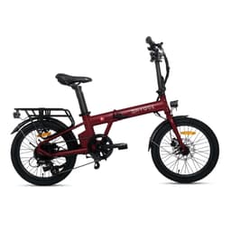 Virum  - Fällbar Ultra-Lätt Elcykel 36V 10Ah - Sangria Röd