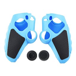 Playstation 5 / PS5 Silikone Skin Cover Case Anti-Slip Protection + Joystick Caps - Blå