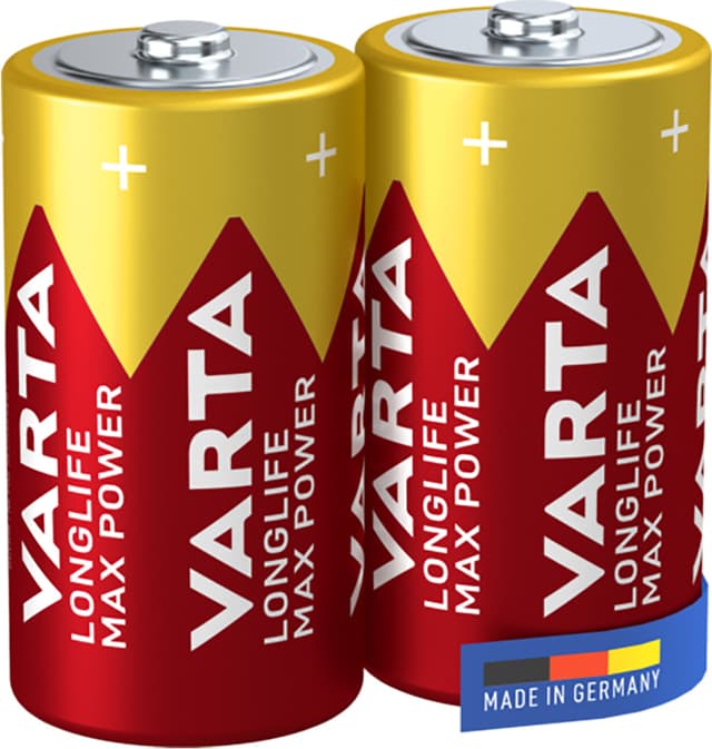 Varta Longlife Max Power C-batterier 2-pack