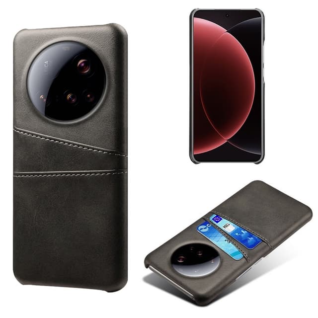 SKALO Xiaomi 15 Ultra 5G PU-Læder Kortholder Cover - Sort