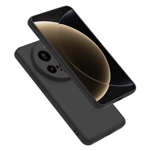 SKALO Xiaomi 15 Ultra 5G Matsort Ultratyndt TPU Cover - Sort
