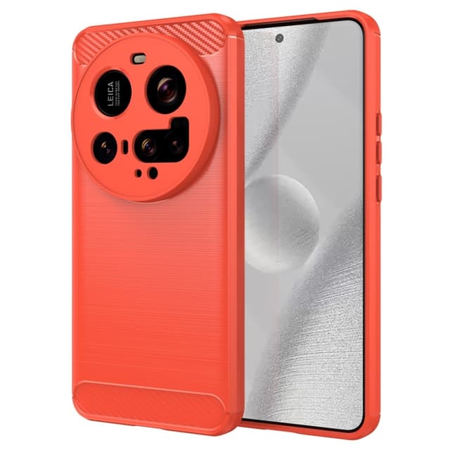 SKALO Xiaomi 15 Ultra 5G Armor Carbon Skal - Röd