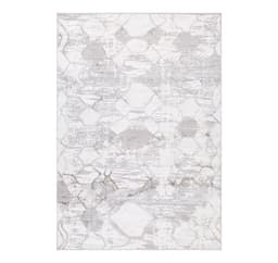 Matta SALAMANCA-3, 200x285cm, silver/vit