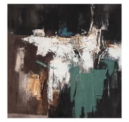 Oljemaleri 120x120cm, abstrakt kveld