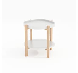 Sidebord NORAH D40xH60cm, hvid