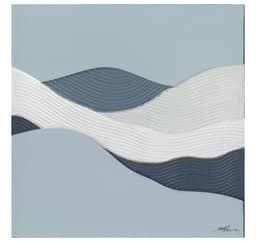 Öljymaalaus 100x100cm, abstrakti meri