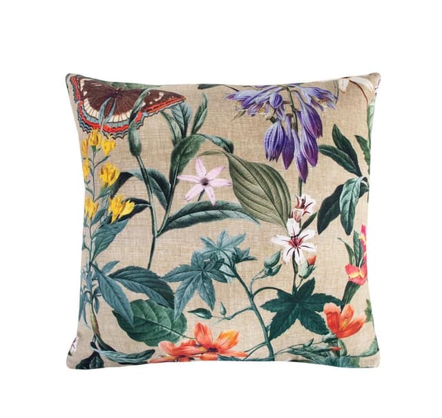 Kudde AMAZONIA 45x45cm, beige blommig