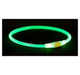 Sikkerhetskrage blitslysring USB, LXL: 65 cm/d 8 mm, grønn