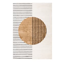 Teppe TOULOUSE-3, 100x150cm, hvit/oker