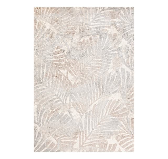 Teppe TOULOUSE-1, 133x190cm, beige/grå blad