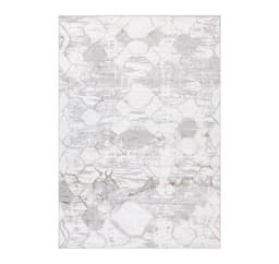 Matta SALAMANCA-3, 160x230cm, silver/vit