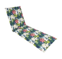 Dyna till stol SOMMARBLOMMA 55x190x5cm, mörkblommig