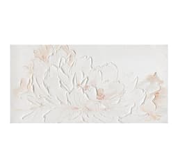 Oljemålning 60x120cm, vita kronblad