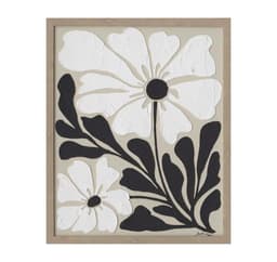 Målning med ram 40x50cm, blommor 1