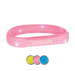 Säkerhetskrage Blixtljusband USB L-XL 70cm/18mm grön