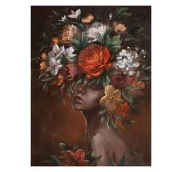 Oljemaleri 90x120cm, blomsterhode