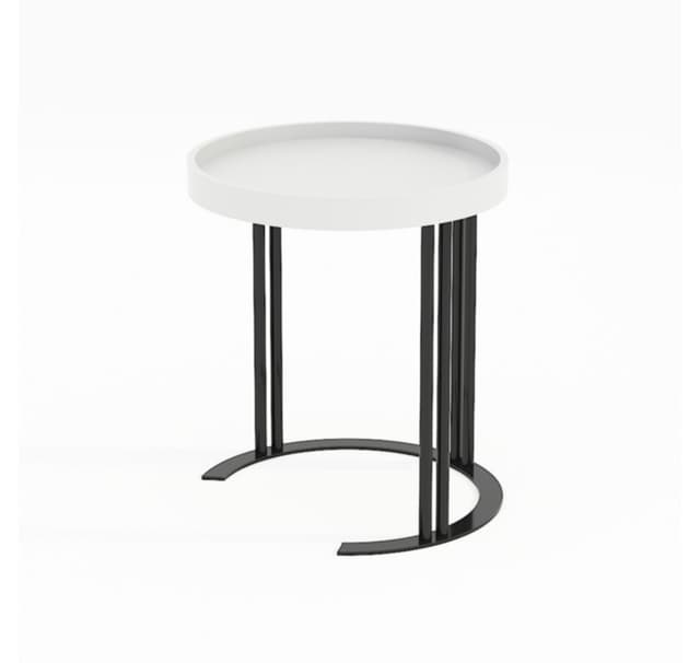 Sidebord KEIRA D40xH45cm, hvid
